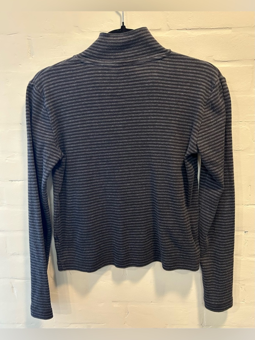 RL Polo Jeans Co Y2K Preppy Normcore Striped Henley Button Collar Top M - Picture 5 of 5